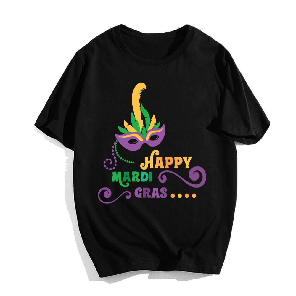 Happy Mardi Gras T-Shirts For Women