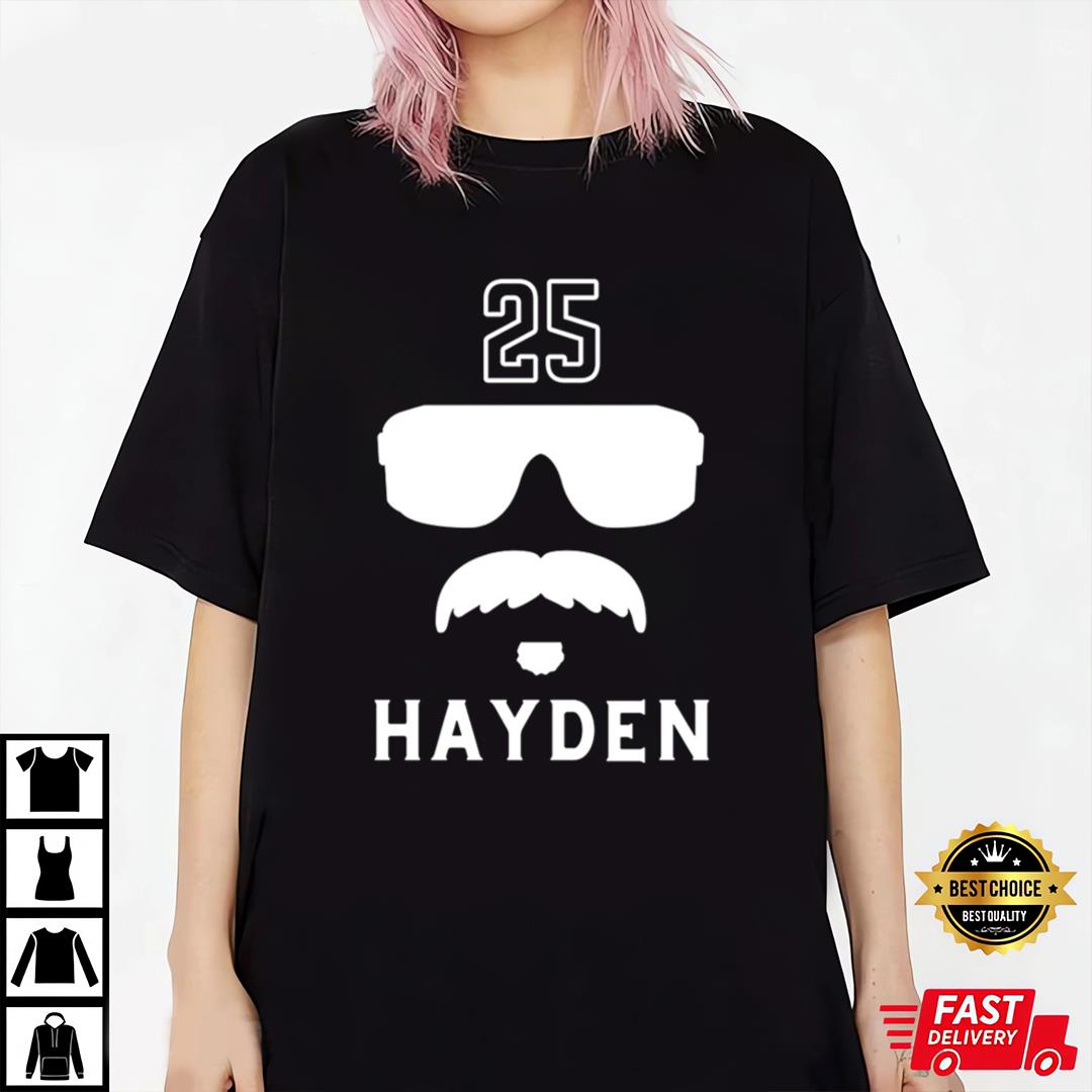 Hayden Travinski 25 Moustache And Glasses Lsu Tigers Baseball Funny Look Tee Essential T-shirt