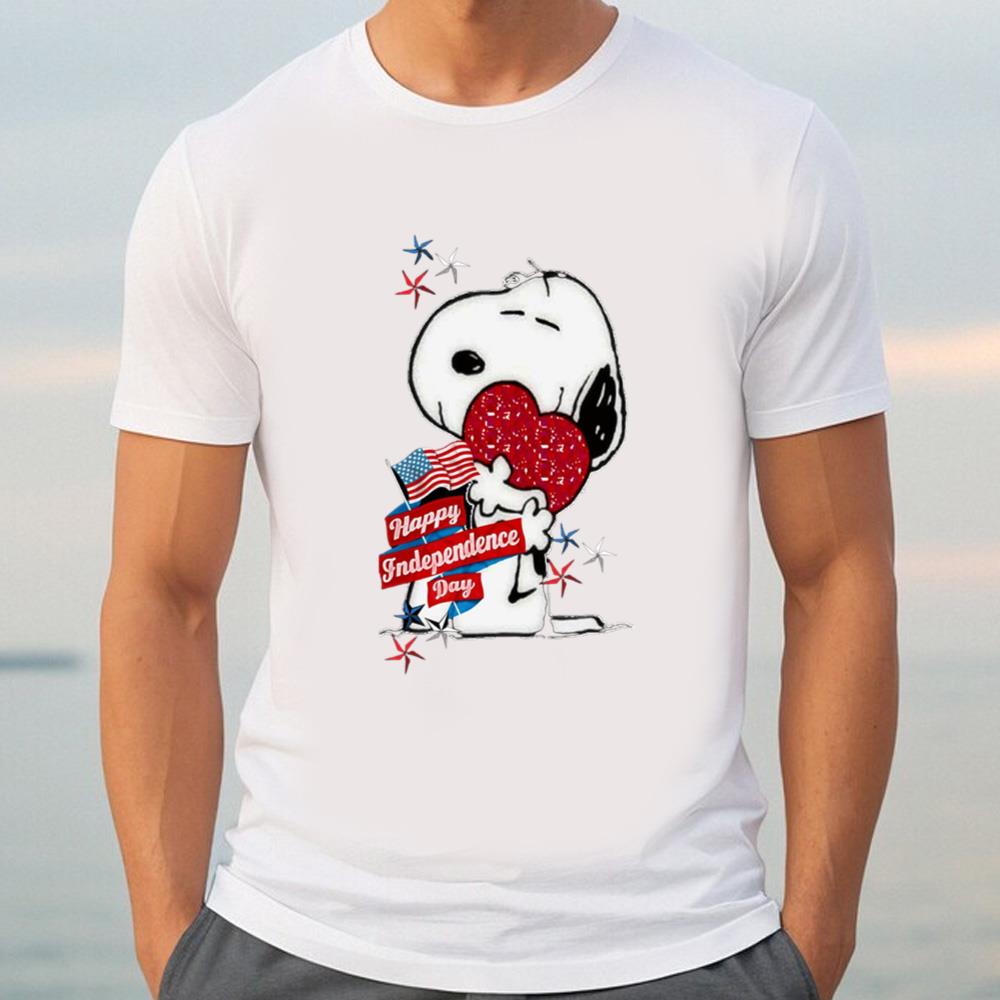 Heart Gifts For Snoopy Shirt, Happy Fourth Of July Day Shirt