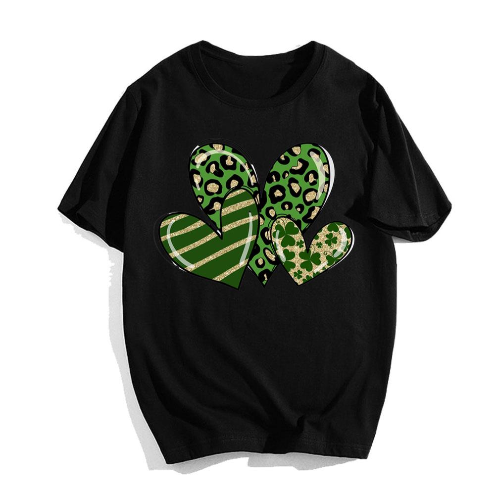 Heart Shamrock St Patricks Day T-Shirts For Men