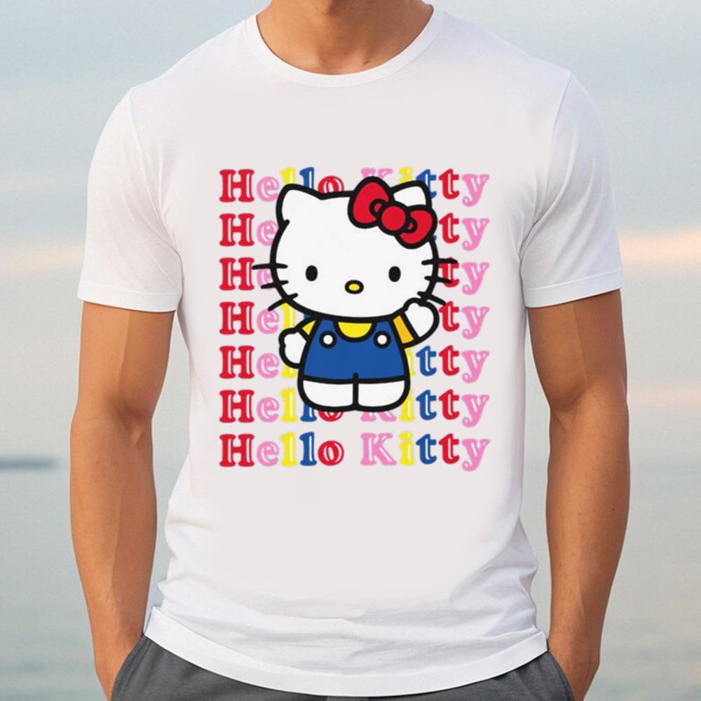 Hello Kitty Primary Logo T-Shirt Light Blue