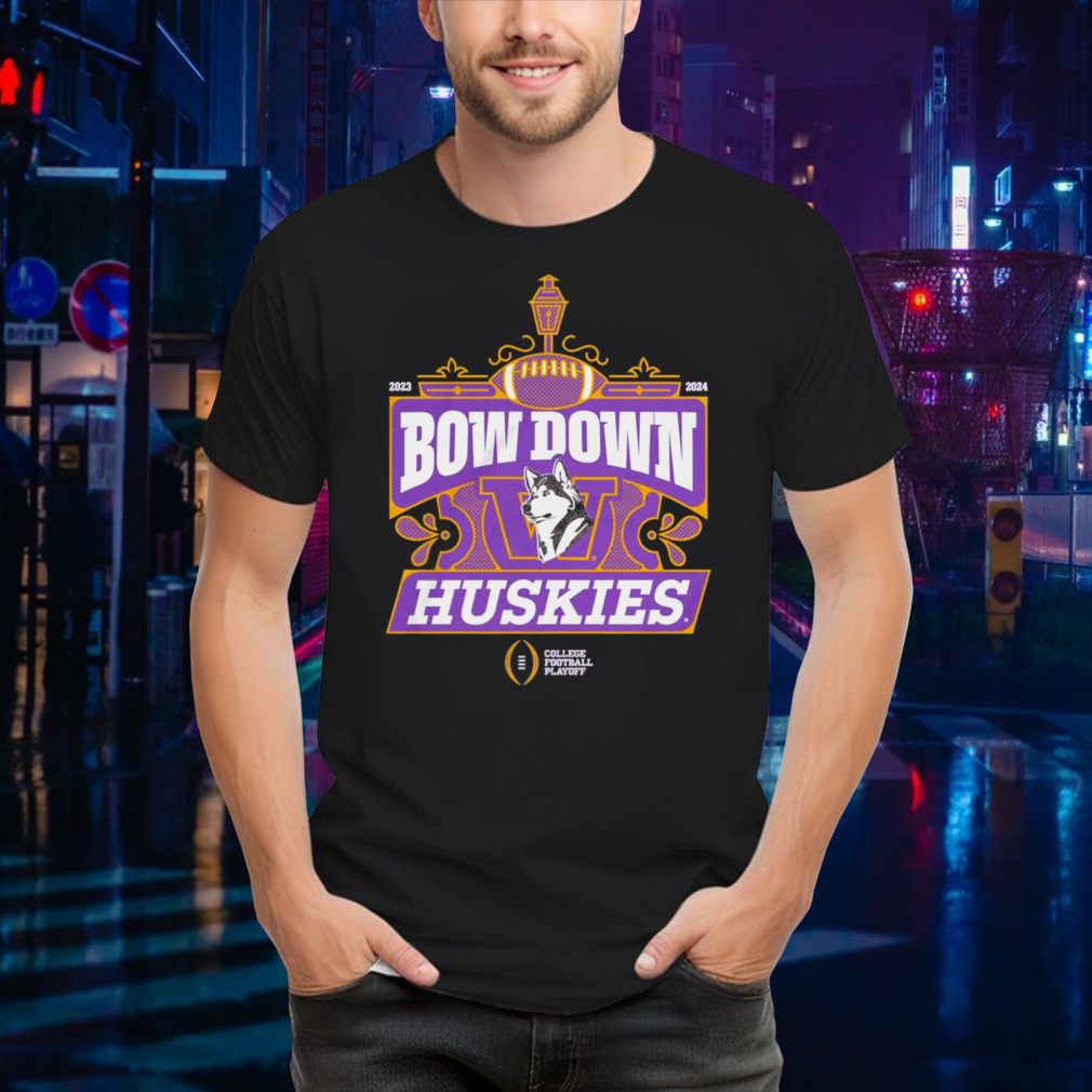 Washington Huskies College Football Playoff 2024 Bow Down T-Shirt