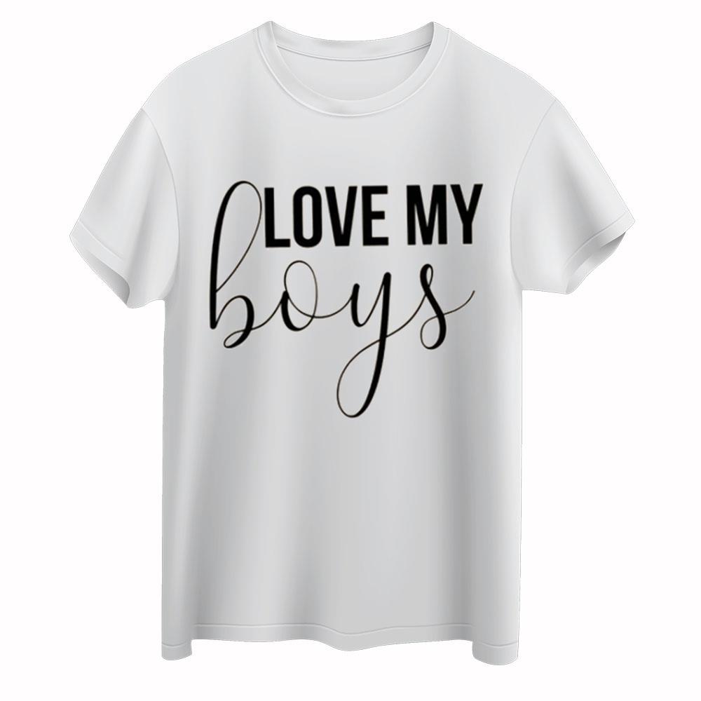 I Love My Boys, Mommy And Me Matching Tees For Mother's Day
