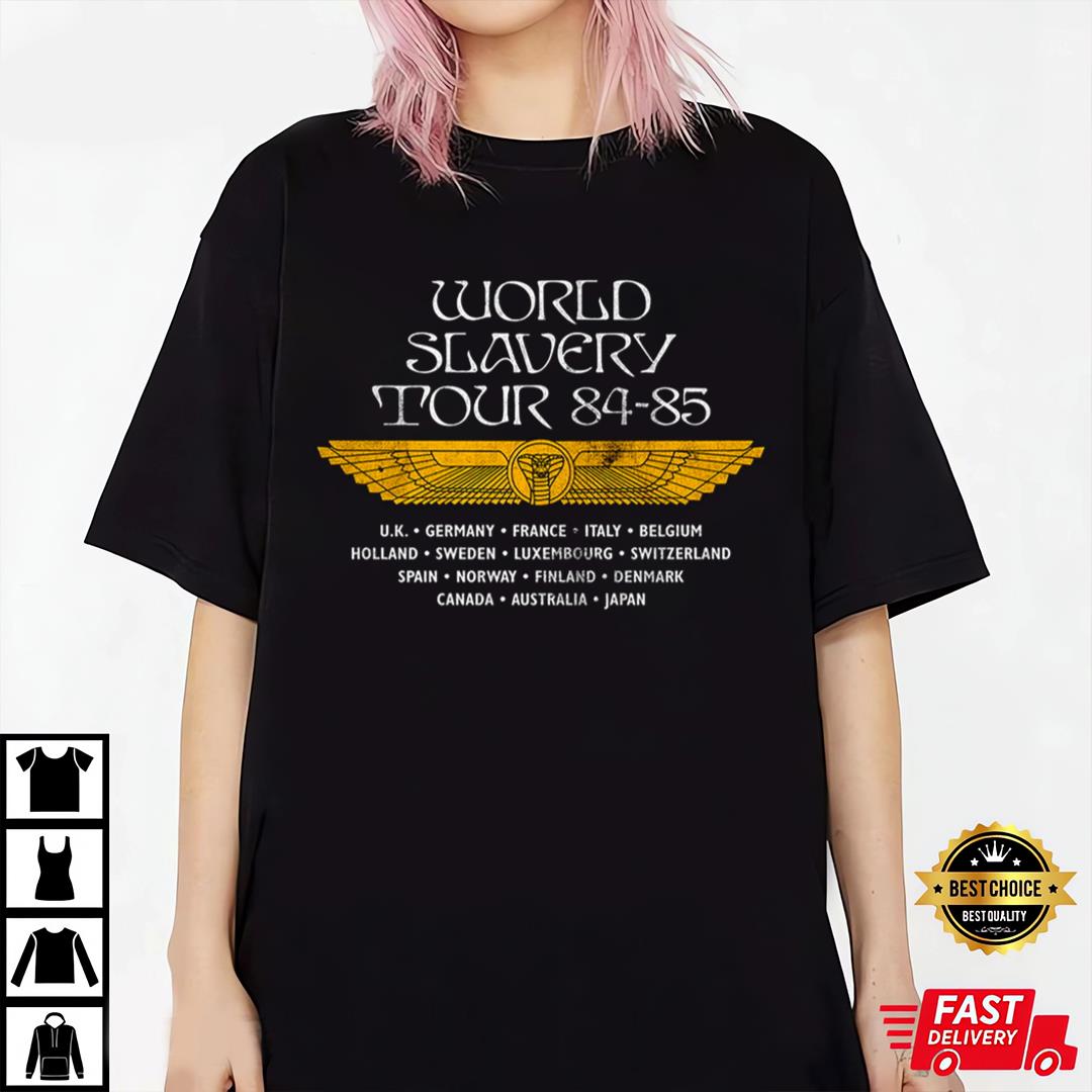 Iron Maiden Powerslave World Slavery Tour 84-85 T-Shirt