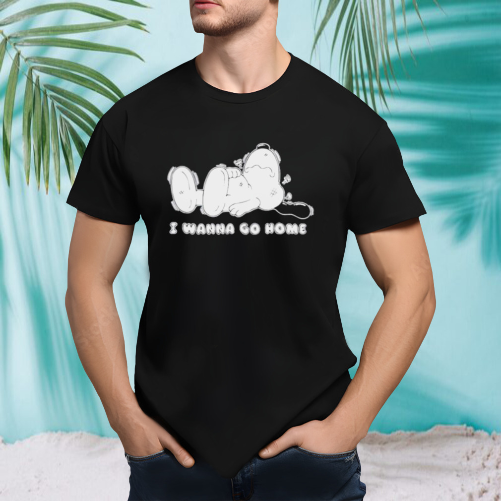 Snoopy I wanna go home cartoon shirt