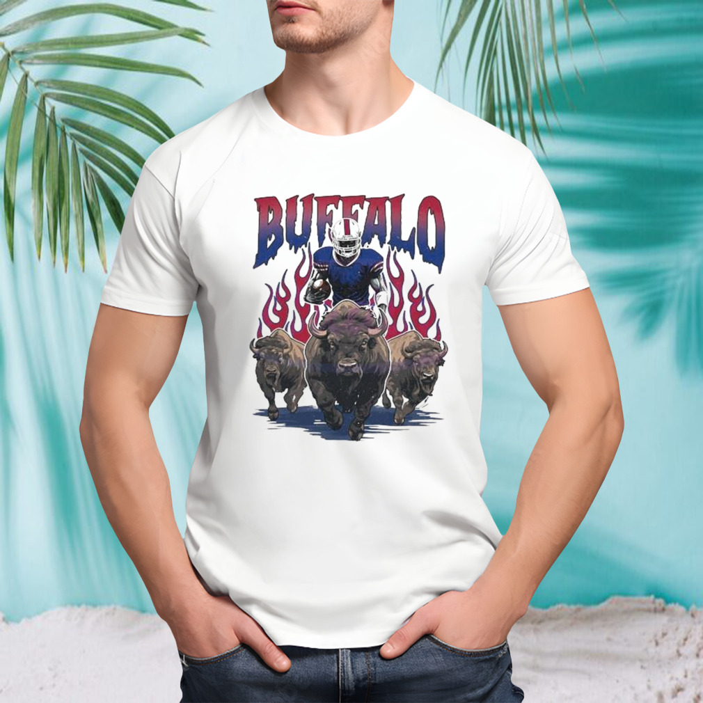 Vintage Buffalo Bills Football Skeleton 2024 T-Shirt