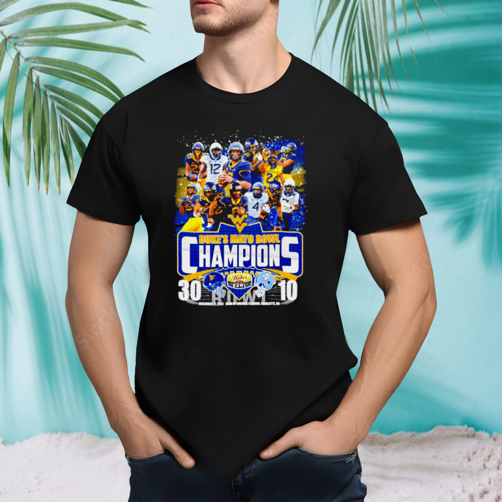 West Virginia Football 2023 Duke’s Mayo Bowl Champions Victory North Carolina 30 10 Shirt