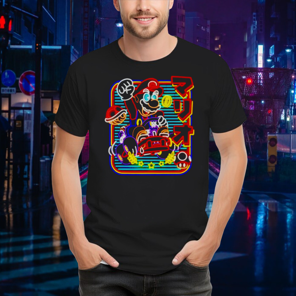 Mario kart neon shirt