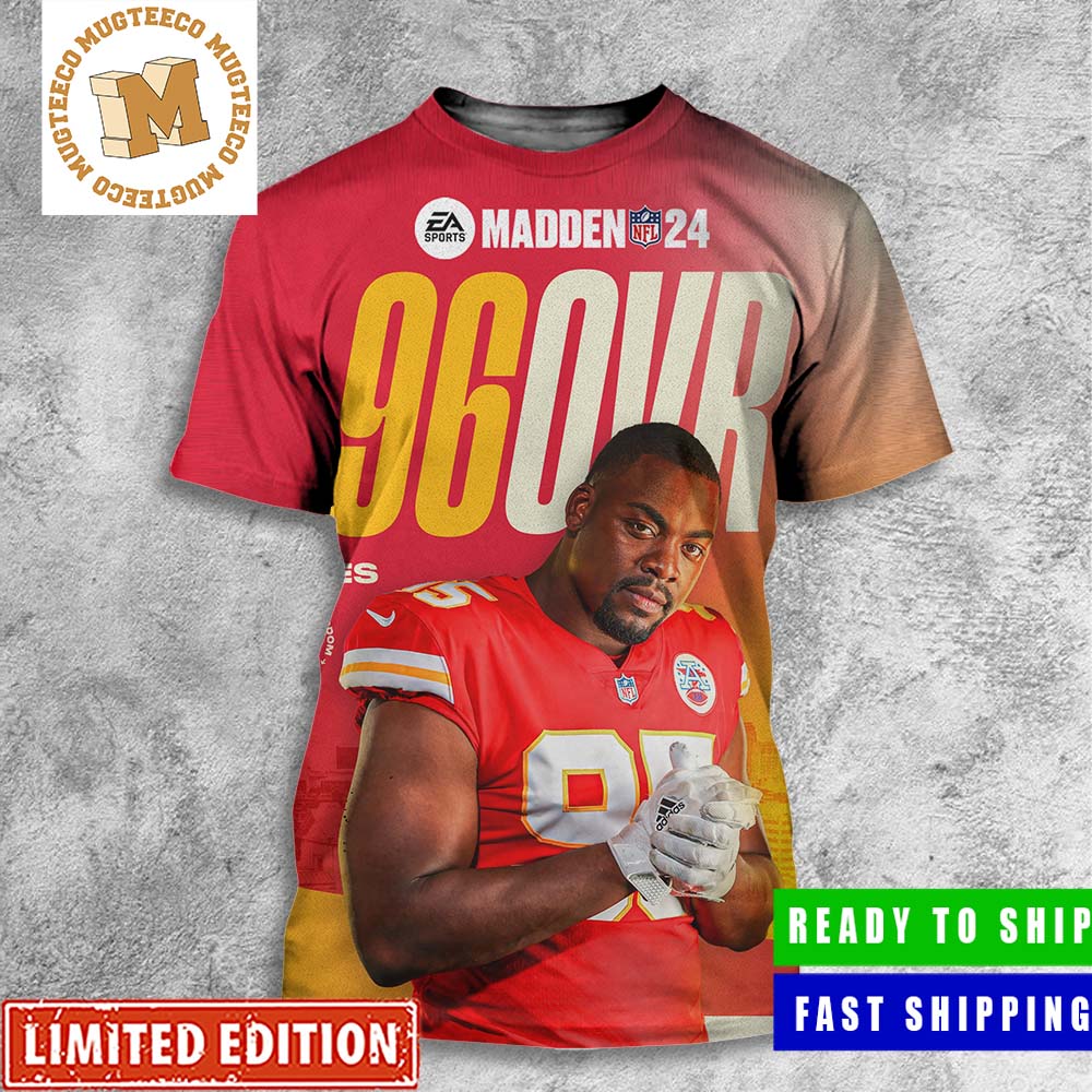 EA Sports Madden NFL 24 Chris Jones From Kansas City Chiefs 96 OVR All Over Print Shirt
