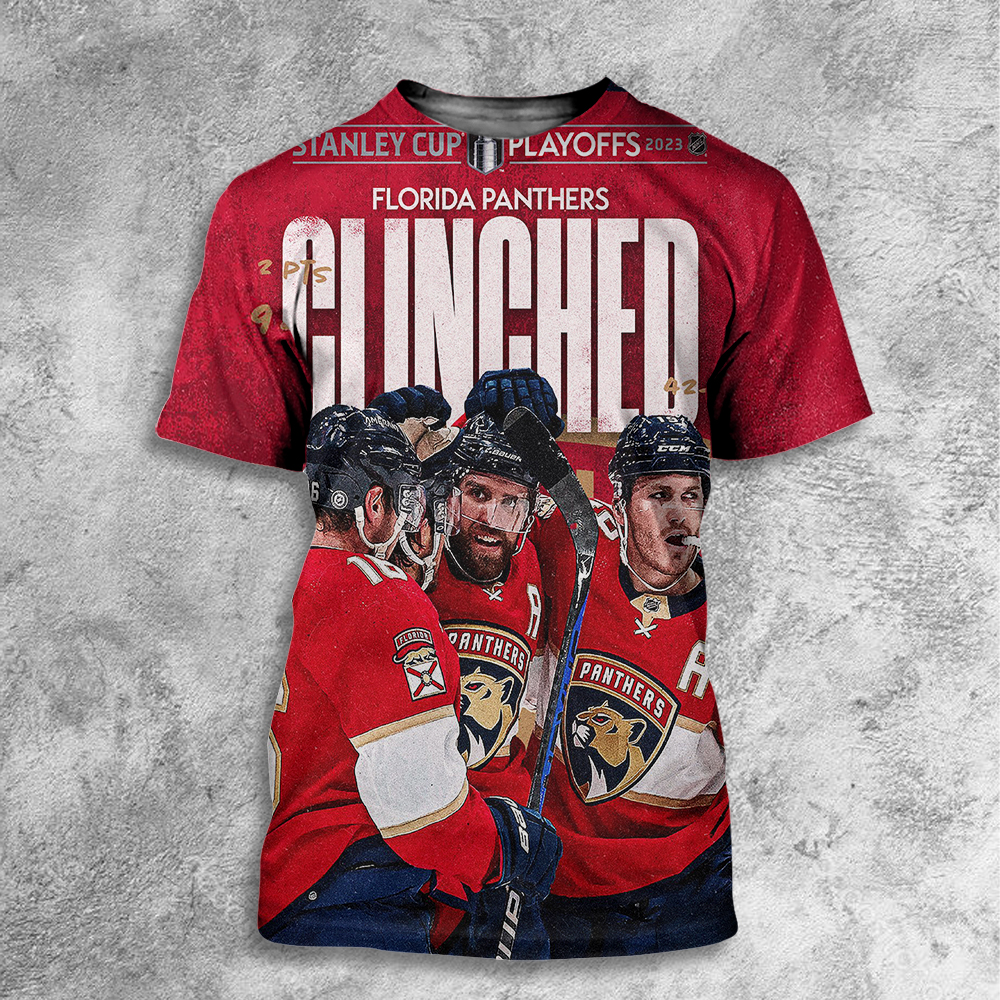 Florida Panthers Clinched Stanley Cup Playoffs NHL 2023 All Over Print Shirt