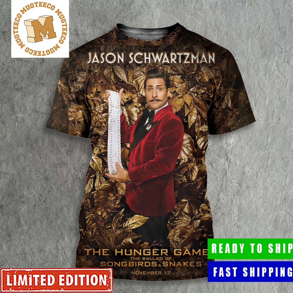Jason Schwartzman Stars As Lucky Flickerman In The Hunger Games The Ballad Of Songbirds And Snakes Poster All Over Print Shirt