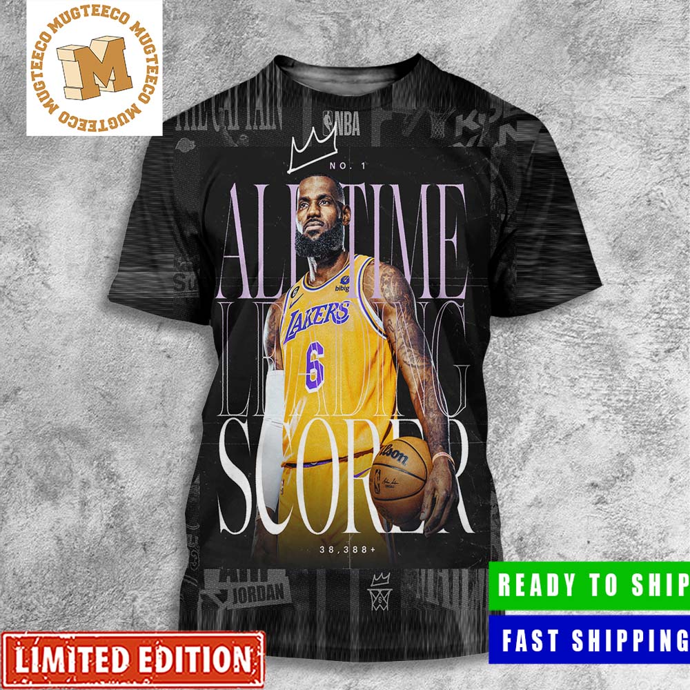 LeBron James Becomes Scoring King All Time Leading Scorer All Over Print Shirt