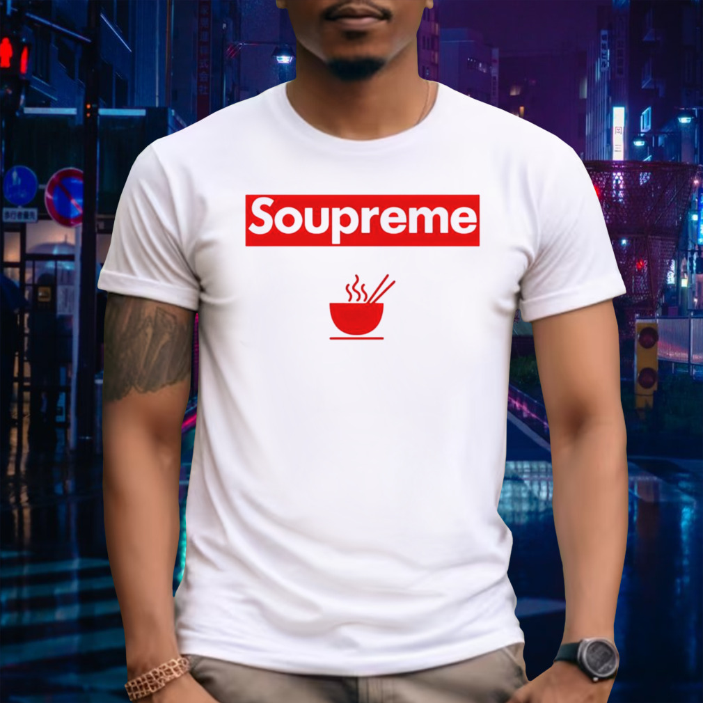 Soupreme logo parody shirt