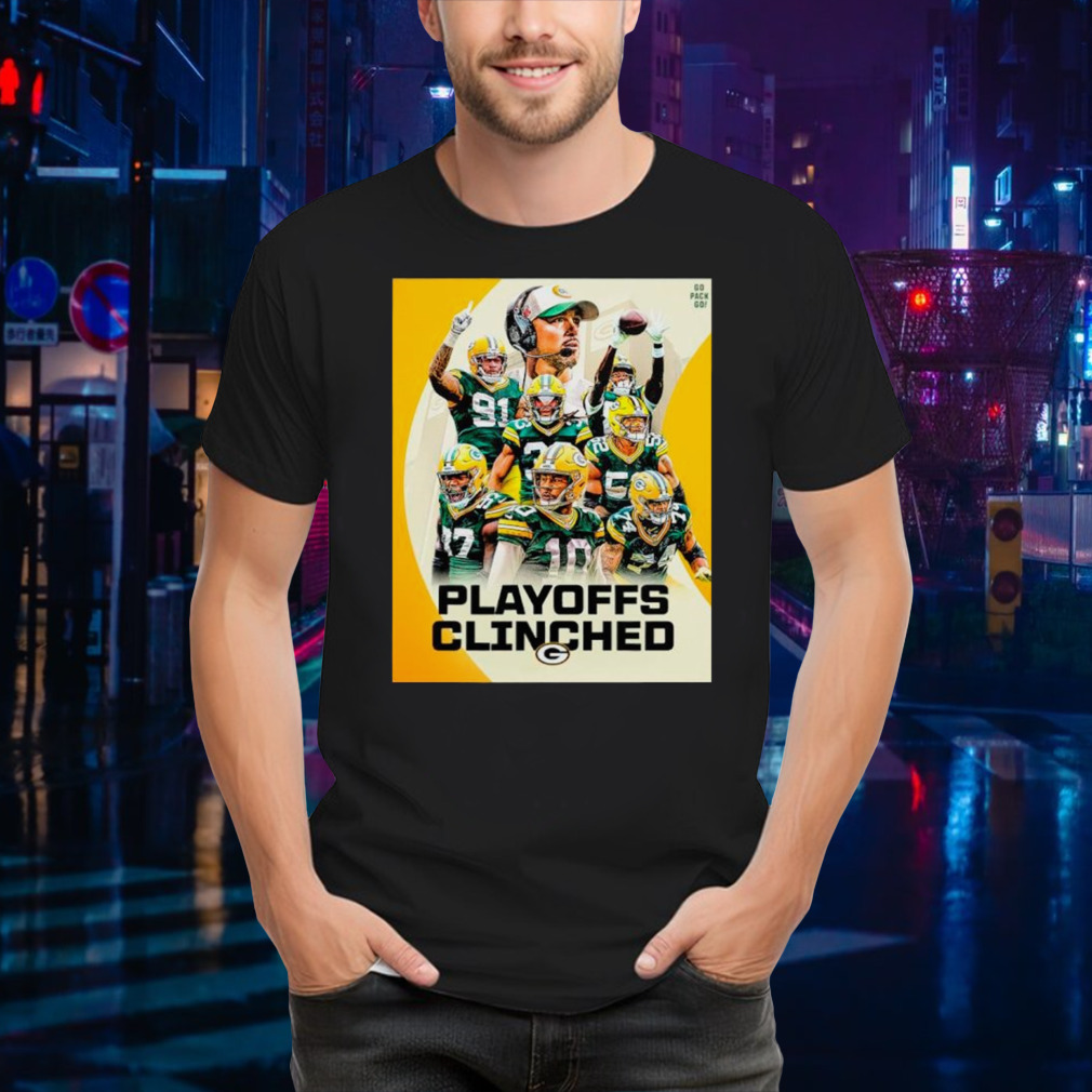 Green Bay Packers Playoffs Clinched Football 2024 Shirt