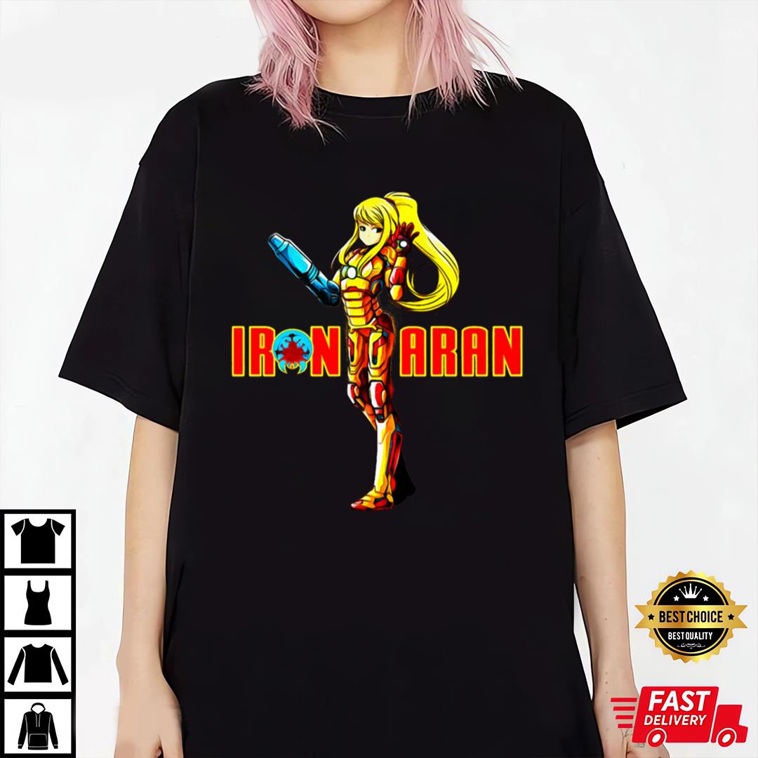 Ironmaiden Retro Iron Aran T-shirt