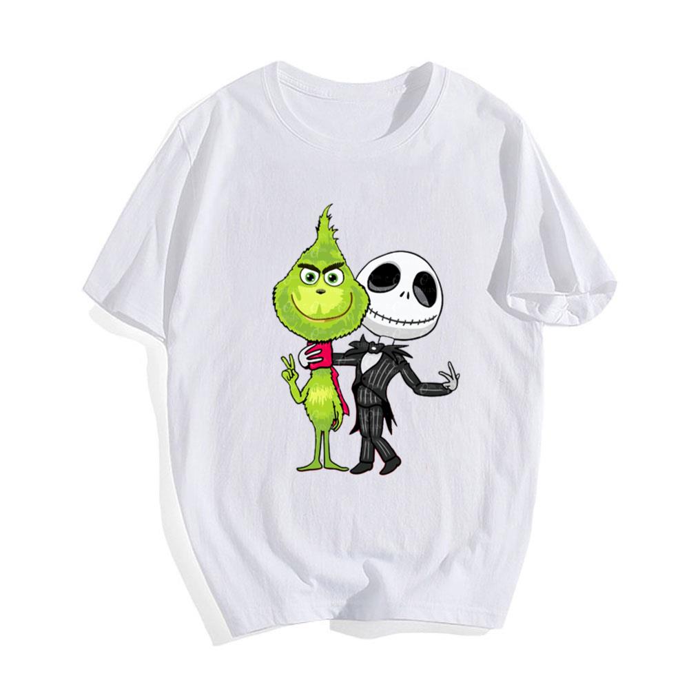 Jack Skellington and Grinch Nightmare Before Christmas T-Shirt