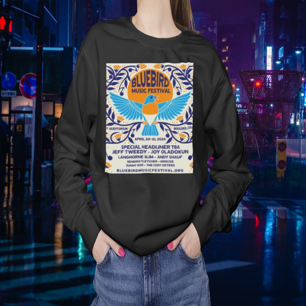 Bluebird Music Festival 2024 poster shirt Trend Tee Shirts Store