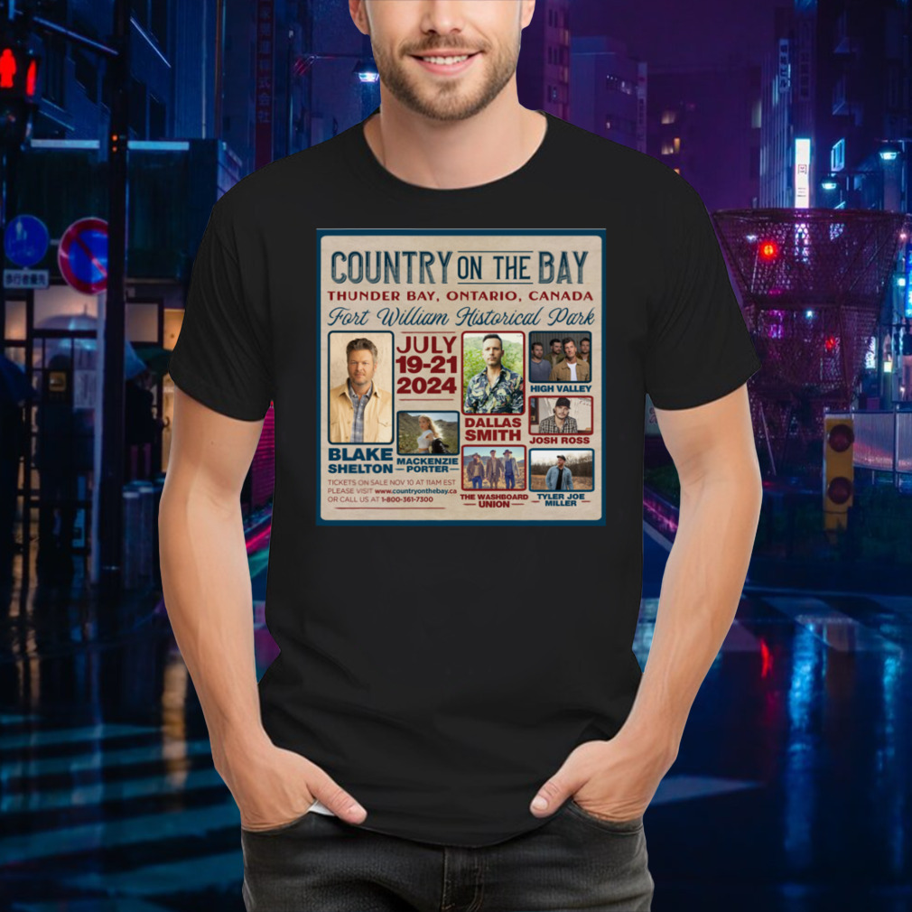 Country on the Bay 2024 poster shirt