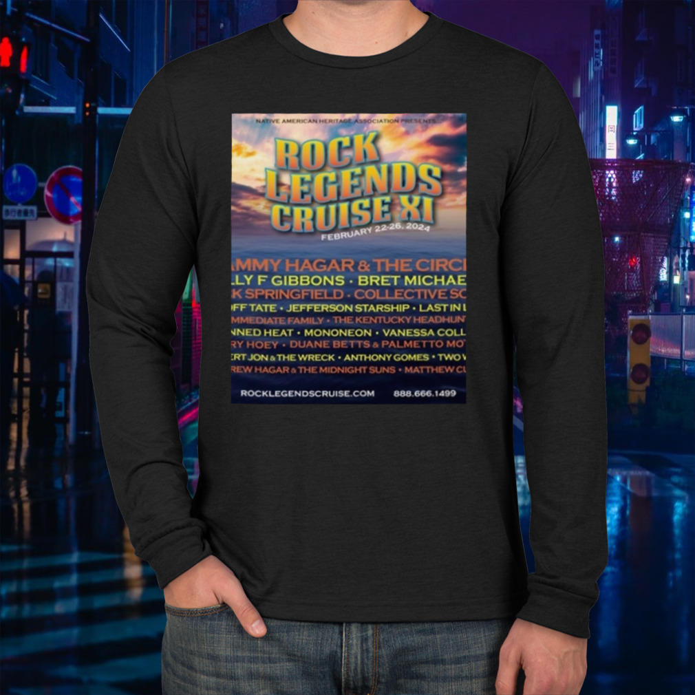 Rock Legends Cruise XI 2024 poster shirt Trend Tee Shirts Store