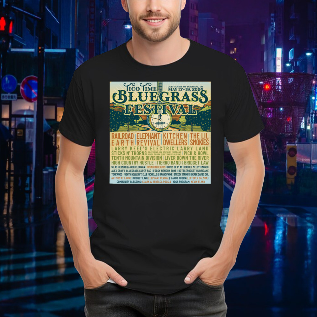 Tico Time Bluegrass Festival 2024 poster shirt