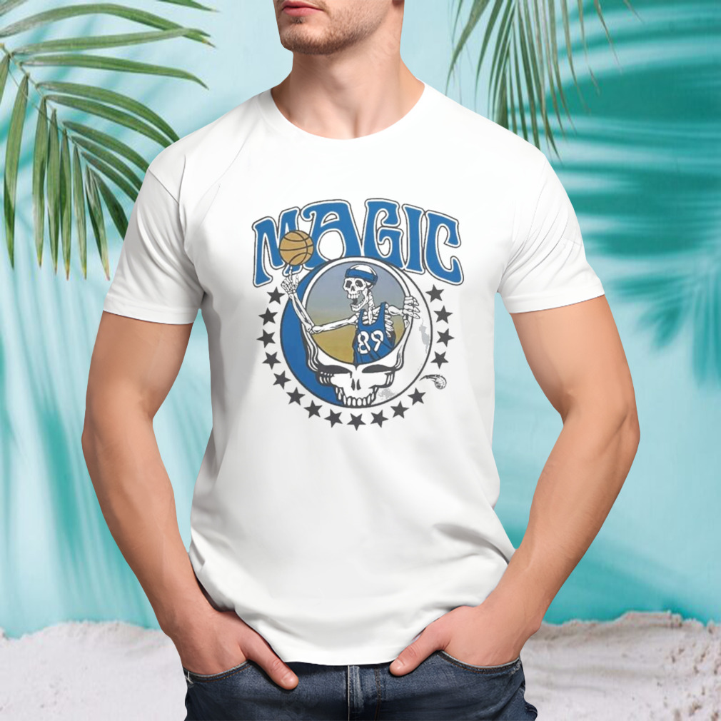 NBA x Grateful Dead x Magic Skull Shirt