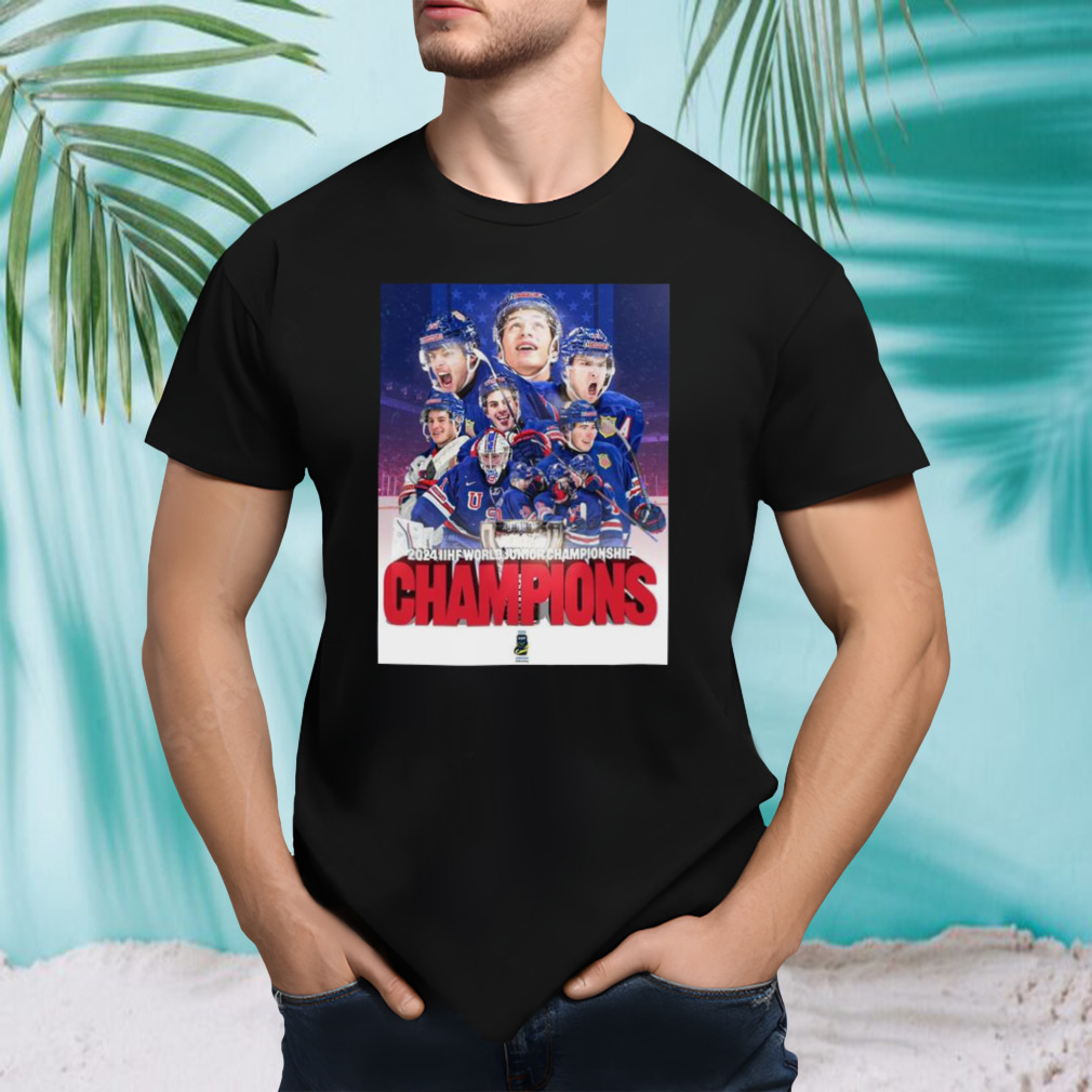 USA Junior Hockey Team Are The 2024 IIHF World Junior Champions T-Shirt