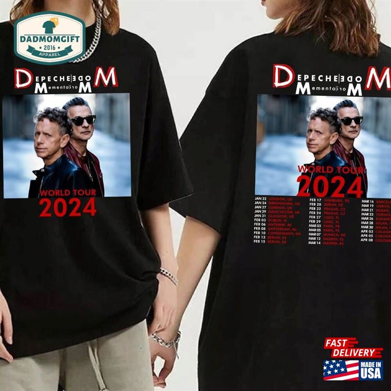 2024 Depeche Mode Memento Mori World Tour T-Shirt Shirt Sweatshirt Classic