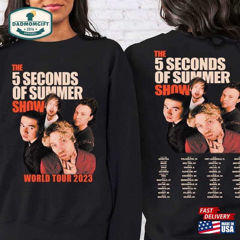 5 Seconds Of Summer World Tour 2023 2024 Shirt 5Sos Fan T-Shirt Hoodie Classic