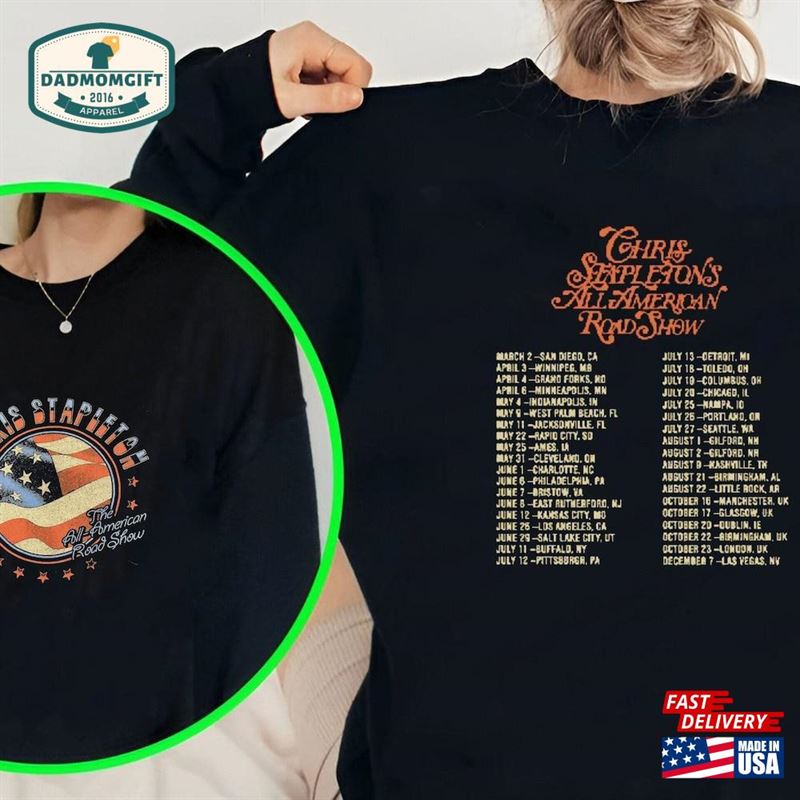 All American Road Show 2024 Tour Shirt Chris Stapleton Fan T-Shirt Hoodie