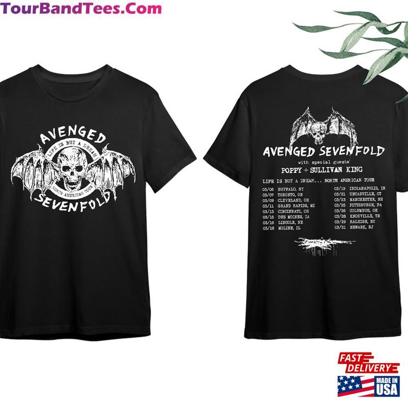 Avenged Sevenfold Life Is But A Dream North American Tour 2024 Shirt Band Fan Unisex Classic - TourBandTees