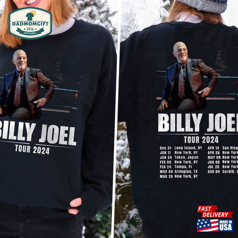 Billy Joel World Tour 2024 Shirt Hoodie Unisex