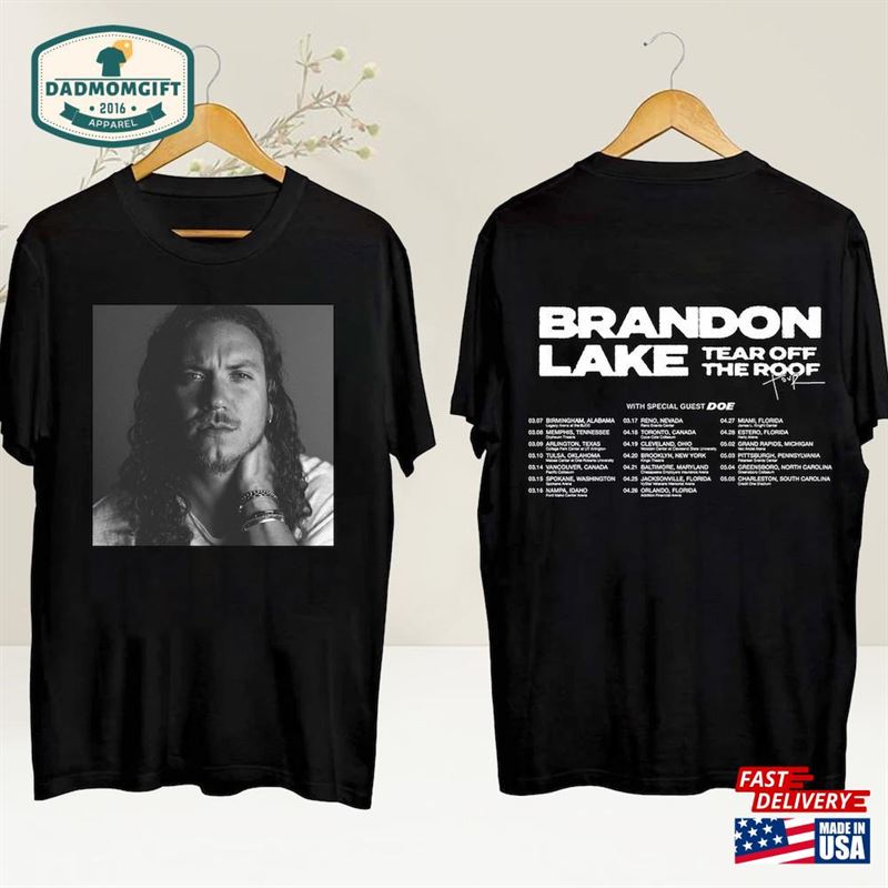 Brandon Lake 2024 Tear Off The Roof Tour T-Shirt Concert Gift Sweatshirt Classic Hoodie