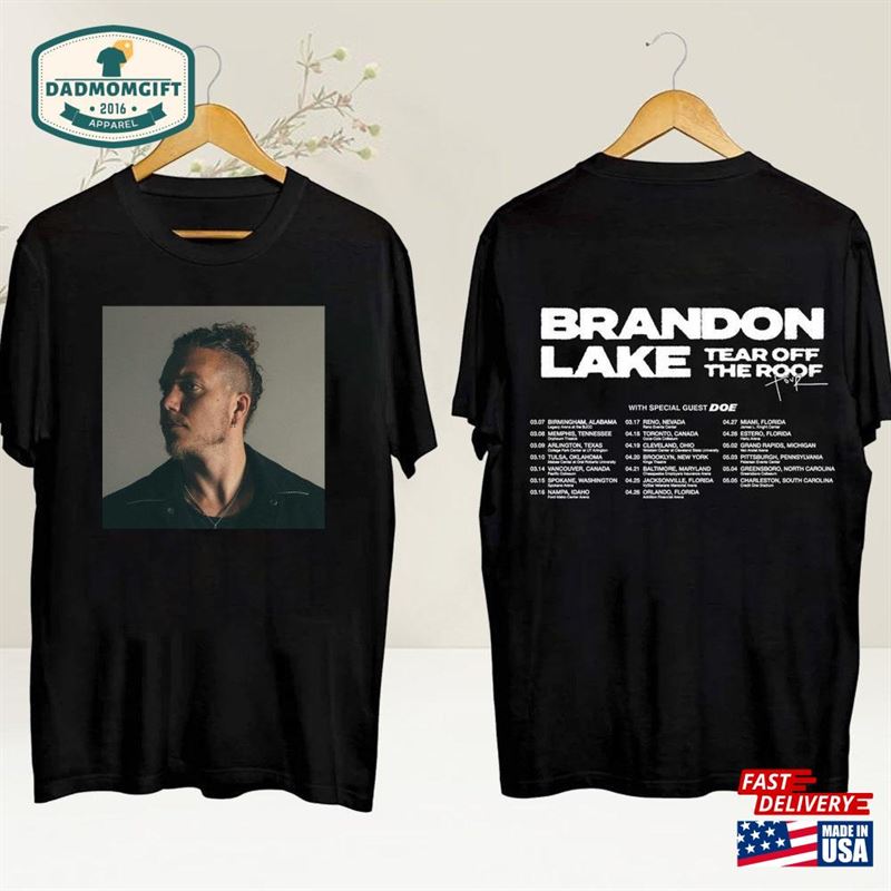 Brandon Lake Tear Off The Roof Tour 2024 T-Shirt Concert Gift Sweatshirt Hoodie Classic