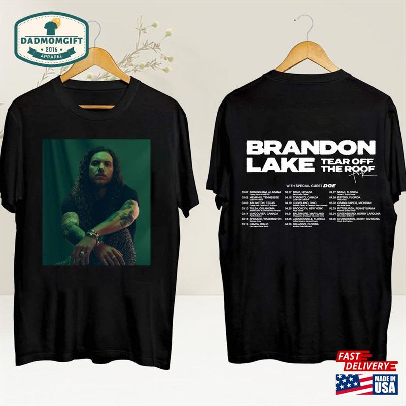 Brandon Lake Tear Off The Roof Tour 2024 T-Shirt Fan Gift Sweatshirt Hoodie Unisex