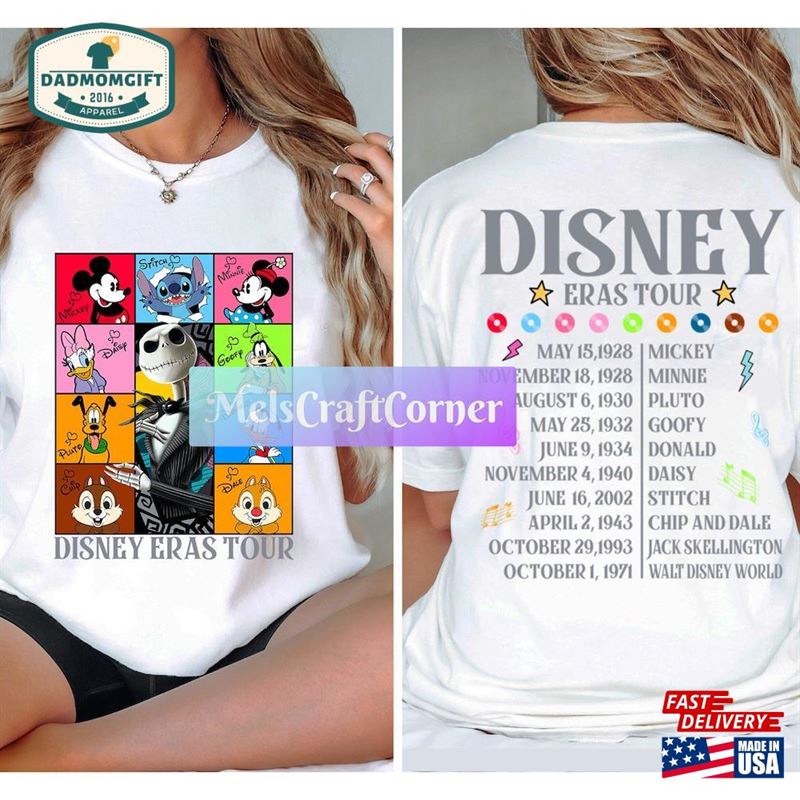 Cartoon Eras Tour T-Shirt 2024 Family Trip Comfort Colors Shirt Sweatshirt