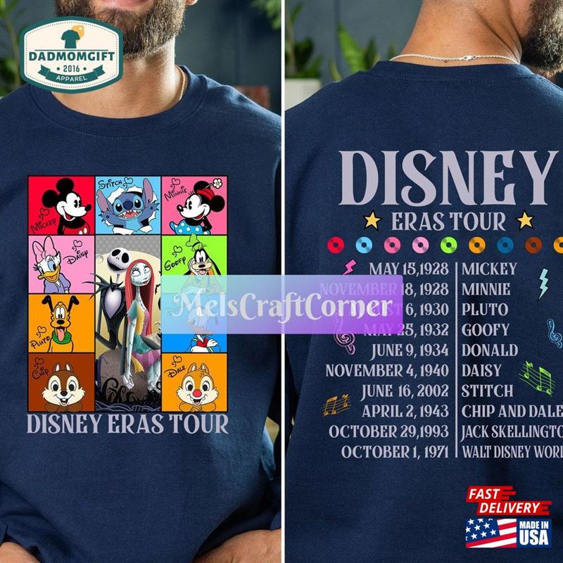 Cartoon Eras Tour T-Shirt 2024 Family Trip Comfort Colors Shirt Unisex Classic