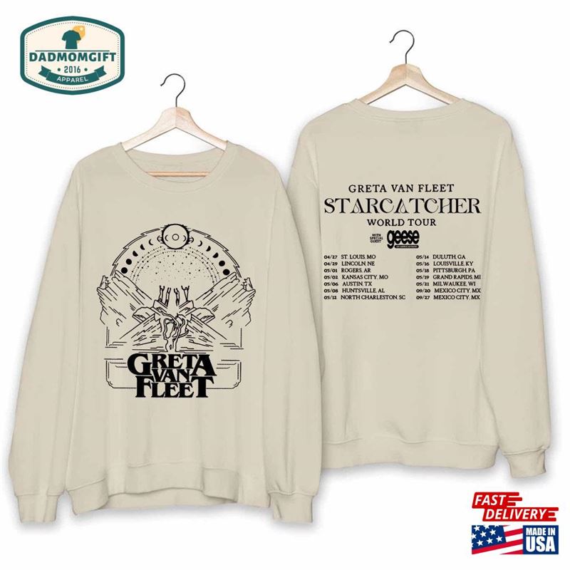 Greta Van Fleet Starcatcher World Tour 2024 Shirt Band Fan Unisex T-Shirt