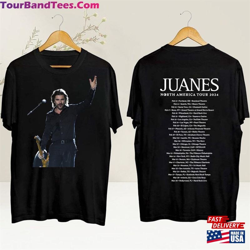 Juanes North American 2024 Tour Shirt Fan Tee Concert Gift T-Shirt Classic - TourBandTees