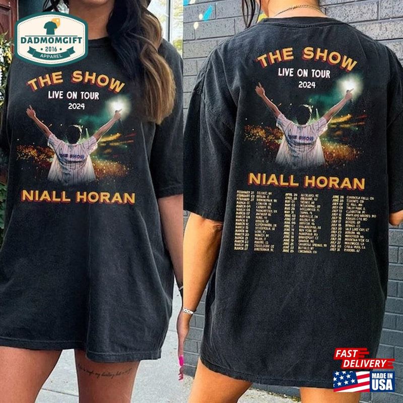 Live On Tour 2024 Niall Horan Shirt The Show Tracklist Graphic Classic Unisex