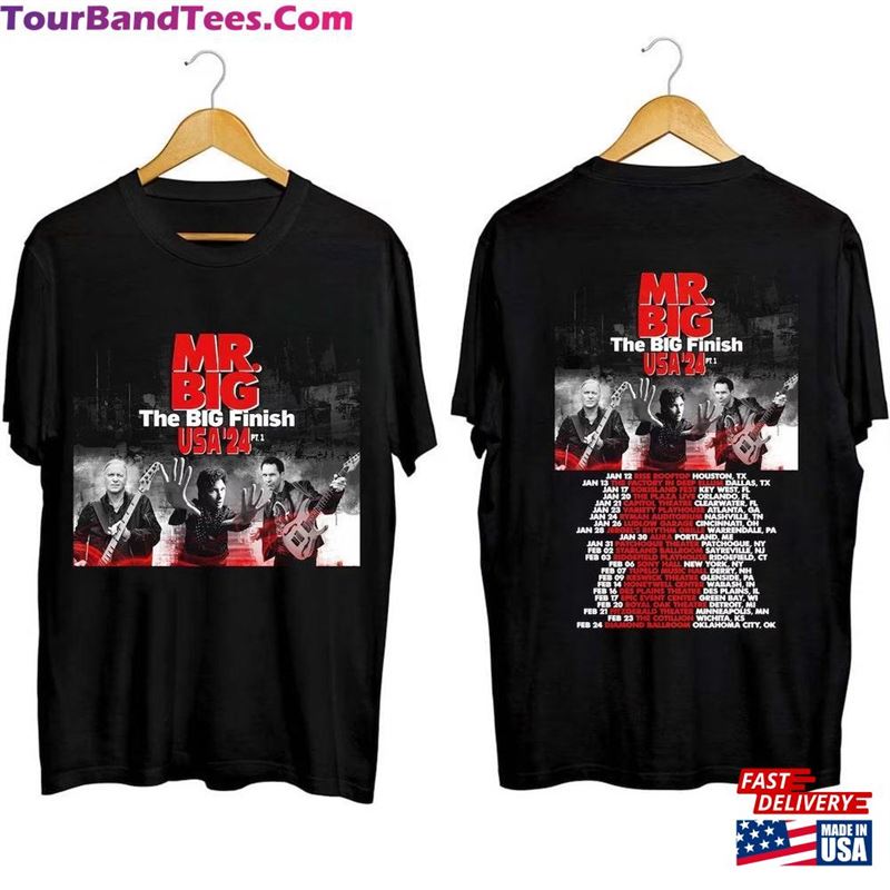 Mr Big The Finish Tour 2024 Shirt Band Fan Concert Unisex T-Shirt - TourBandTees