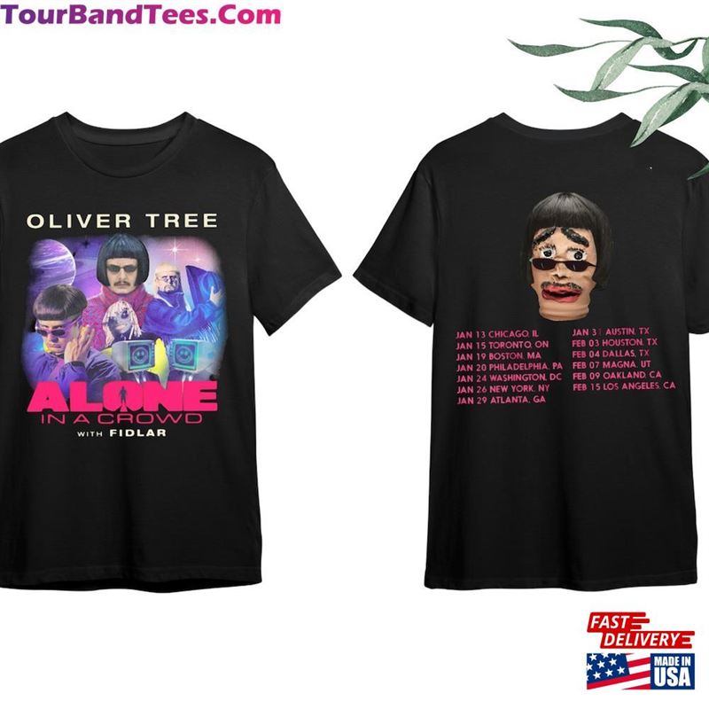 Oliver Tree 2024 Merch Alone In A Crowd Tour Shirt Unisex Classic - TourBandTees