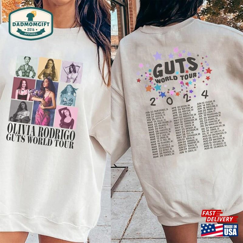 Olivia Rodrigo Guts Tour 2024 Sweatshirt The World Shirt T-Shirt Unisex Hoodie