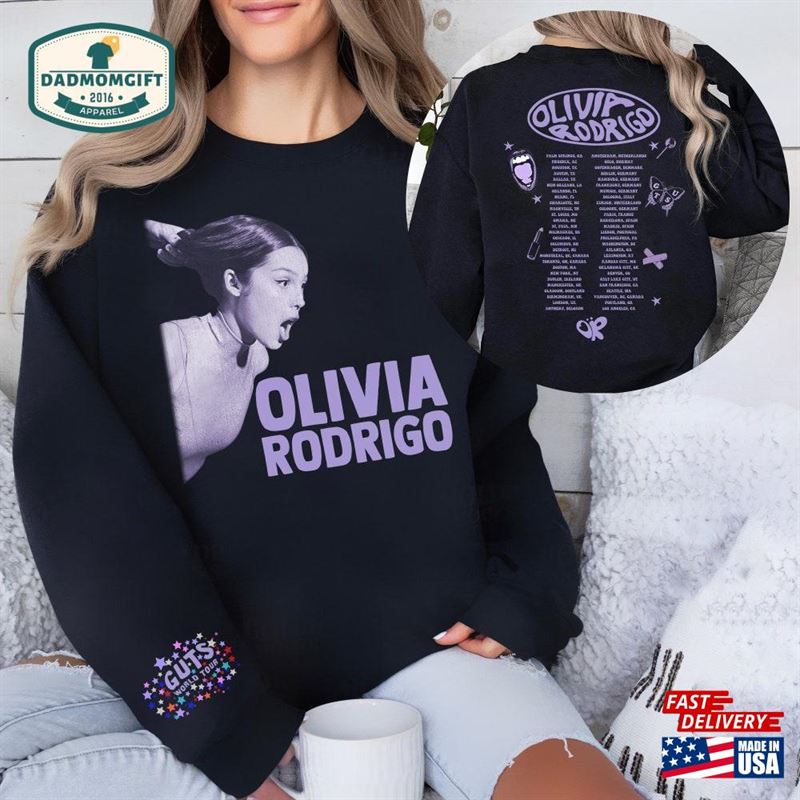 Olivia Rodrigo Sour Shirt Guts Merch Livies 2024 Hoodie Unisex