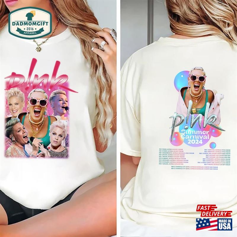 P!Nk Pink Singer Summer Carnival 2024 Tour Shirt Fan Lovers Music Classic T-Shirt