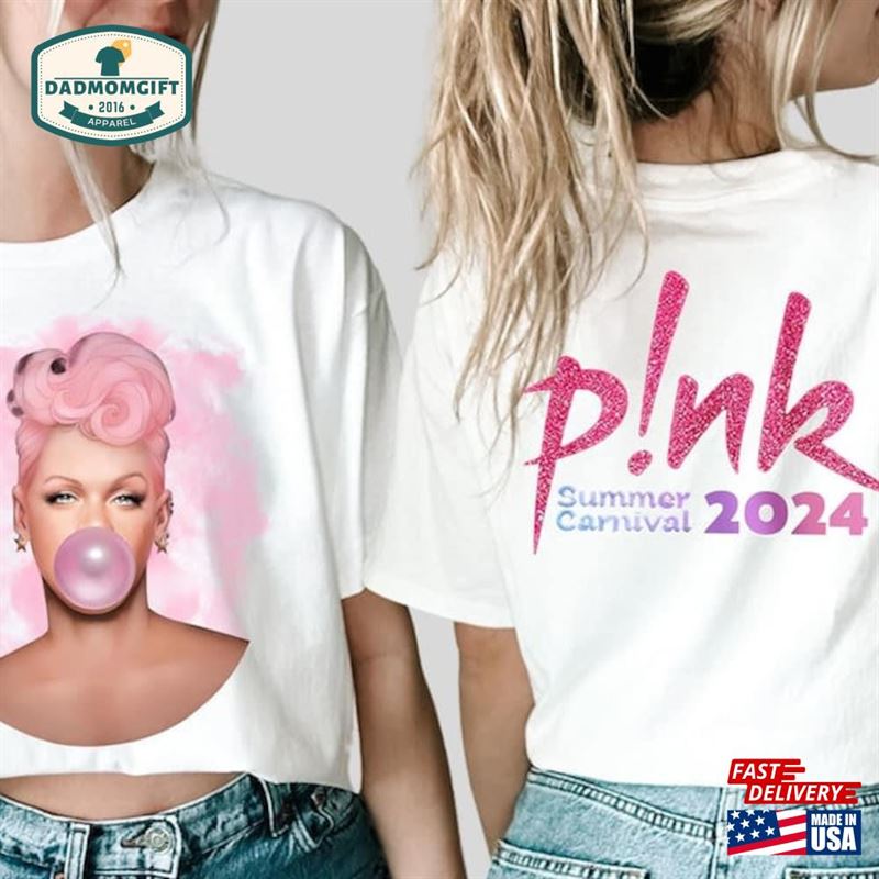 P!Nk Pink Singer Summer Carnival 2024 Tour Shirt Fan Lovers Music T-Shirt Sweatshirt