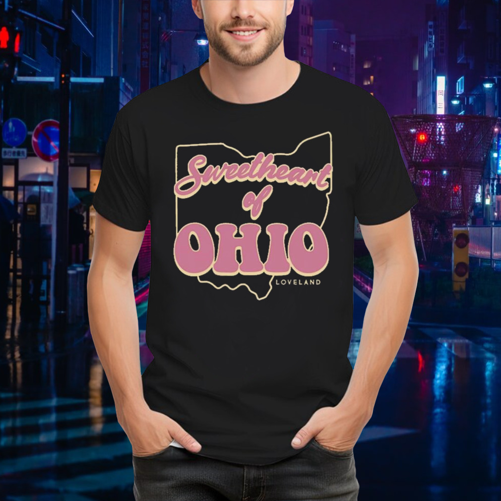 Sweetheart Of Ohio Script And Background T-shirt