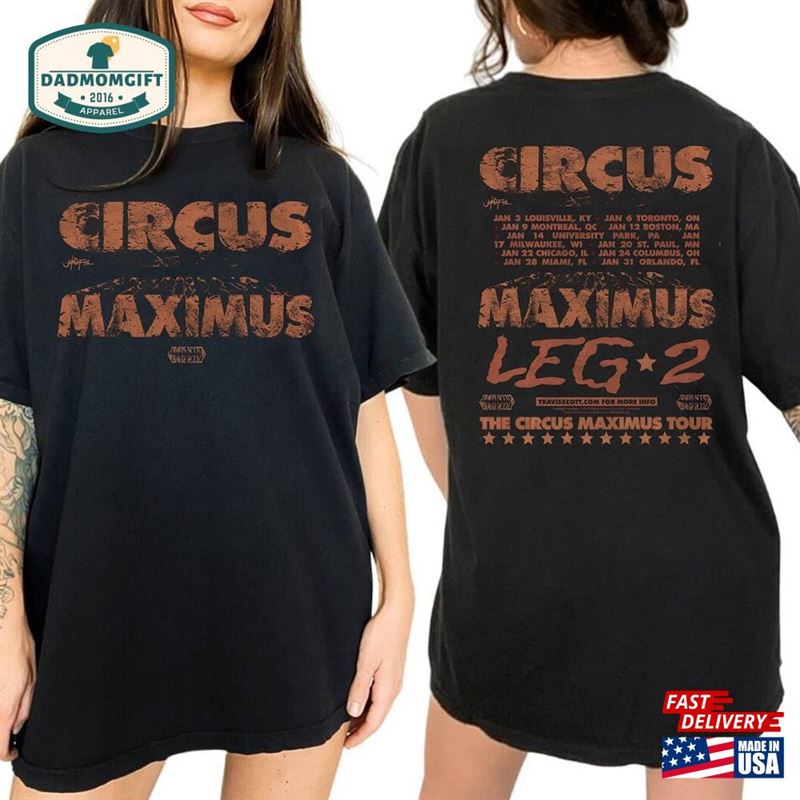 Travis Scott Tour 2024 Circus Maximus Shirt Utopia Sweatshirt Classic