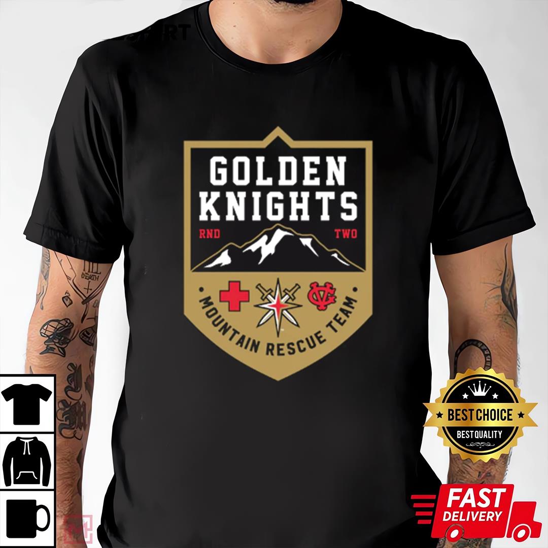 Vegas Golden Knights Round 2 Mountain Rescue Team Vghc T-shirt
