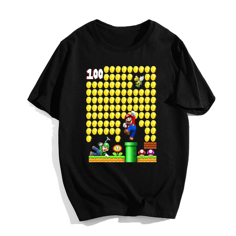 Video Game Mario 100 Days Of School T-Shirt