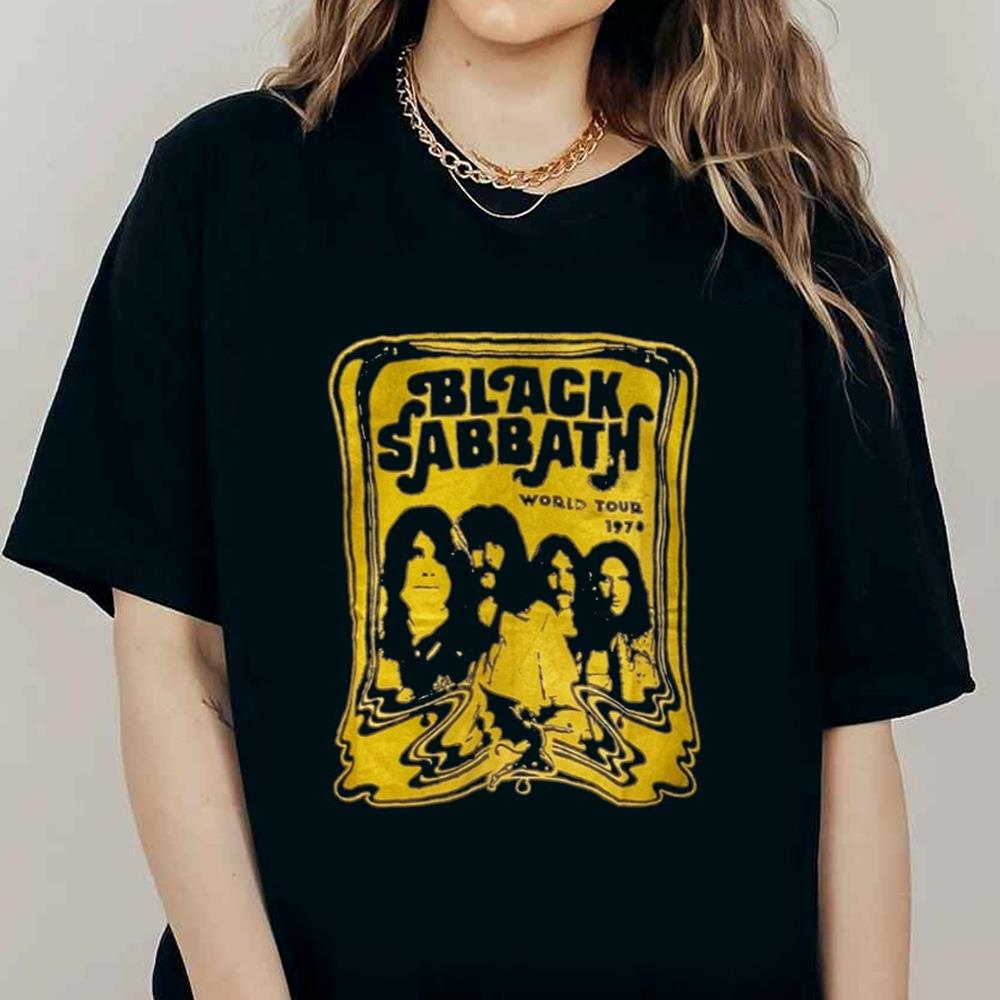 Vintage 1978 Black Sabbath Tour Reprint Men Tee T-shirt